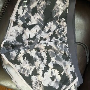 Under Armour Black and Gray Athletic Shorts